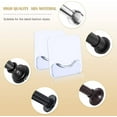thumbnail image 3 of Prebene 4Pcs Adhesive Shower Curtain Rod Holder,Wall Mount Holder for Shower Curtain Rod(Rod Not Included), 3 of 6