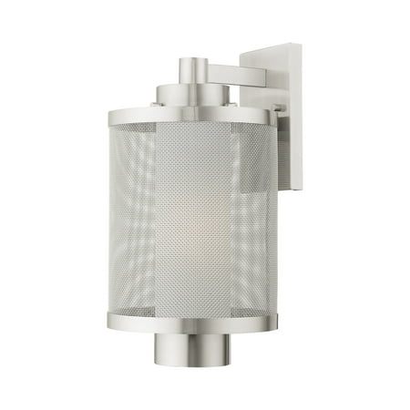 

Livex Lighting 20683 Nottingham 1 Light 17 Tall Outdoor Wall Sconce - Nickel