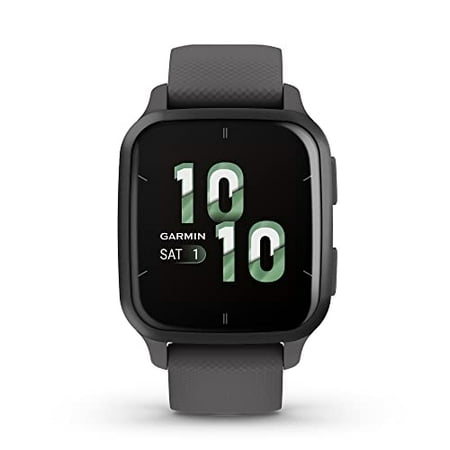 Venu® Sq 2, Slate Aluminum Bezel with Shadow Gray Case and Silicone Band