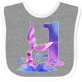 thumbnail image 3 of Inktastic 1st Birthday Mermaid Tail Boys or Girls Baby Bib, 3 of 4
