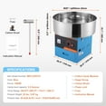 thumbnail image 6 of KFFKFF Commercial Cotton Candy Machine Sugar Floss Maker 1000W for Party Blue, 6 of 9