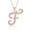 Rose Gold, variant on Lumineux Genuine Diamond Accent Initial Necklace for Women in 18K Yellow Gold Plated Brass ( Letter Z)