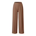 thumbnail image 4 of WCJM Women's Casual Pants Women Elastic Waist Wide Leg Loose Pants Lightweight Comfortable Activewear for Workout, 4 of 4