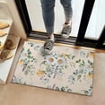 thumbnail image 2 of Pioneer Flower Floral Print Pattern Door Rugs,Washable Non Slip Door Mats Indoor,Decorative Door Mats,Entry Mat Indoor for Entrance,Bedroom,Kitchen,Bathroom,16"x24", 2 of 6