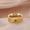Gold color, variant on OM Hindu Yoga Meditation Rings 14K Yellow Gold AUM Buddhism Spiritual Talisman Amulet Rings for Women Men Jewelry Gifts