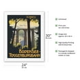 thumbnail image 2 of Switzerland - Bodensee-Toggenburgbahn Railway - Vintage Railroad Travel Poster c.1910 - Fine Art Rolled Canvas Print 20in x 26in, 2 of 4
