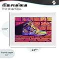 thumbnail image 4 of Stupell Industries Modern Sneaker with Vibrant Geometric Hues White Framed Print Under Glass, 23 x 17, by Creative Studio, 4 of 8