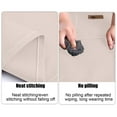 thumbnail image 6 of Beautynvta Heavy-Duty Cotton Canvas Apron with Adjustable Ties, Waterproof & Oil-Resistant Apron with 2 Pockets for Cooking, Baking, Grilling, Beige, 6 of 6