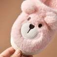 thumbnail image 6 of Otqutp Teen Boys Girls Plush Slippers Cute Bear Animals Fleece Lined Slipper Soft Comfort Winter Warm Non Slip House Shoes, 6 of 7
