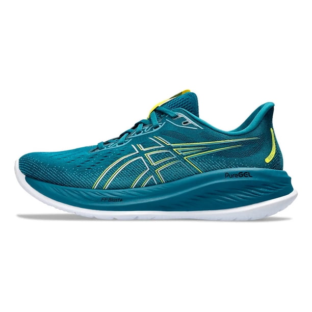 Tenis Asics Cumulus 26 Hombre 1011B792 400 verde 28.5