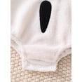 thumbnail image 5 of RUINIXCW Newborn Baby Girl Boy Halloween Ghost Costume Cosplay Outfit Infant Girls Boys Fall Winter Clothes Warm Fleece Sleeveless Romper Hat Set, 5 of 7