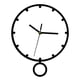 thumbnail image 1 of Reloj de pared con péndulo decorativo, acrílico, elegante, para colgar en la pared. Blanco, 1 of 9
