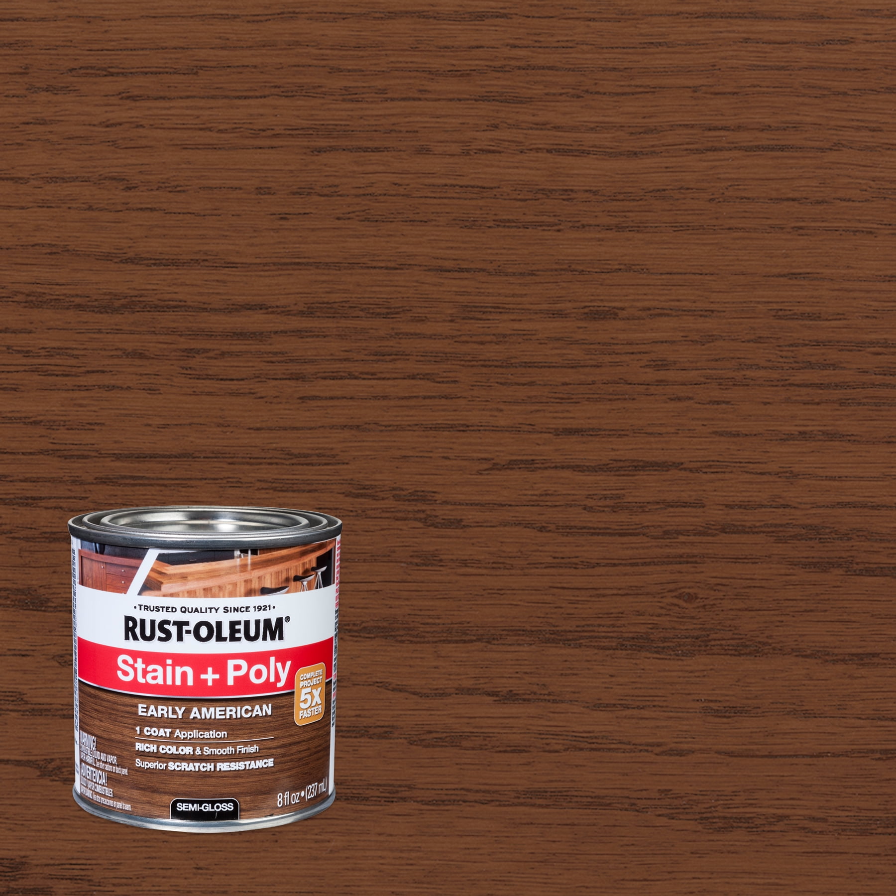 Early American, RustOleum Stain + Polyurethane SemiGloss 344675