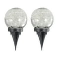 thumbnail image 2 of Solar Pathway Lights Solar Crackle Mirror Ball Decorative Lights 2Pc Garden Patio Lighting Outdoor Decor, 2 of 3
