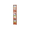 Safco - Literature holder - wall mountable - 18 compartments - medium oak