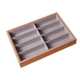 thumbnail image 1 of Estuche para gafas con 8 ranuras para evitar arañazos Sin tapa de palisandro, 1 of 8