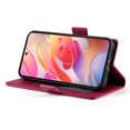 thumbnail image 3 of Magnetic Wallet Case with Card Holder & Stand for Samsung Galaxy A17 Red, 3 of 6