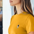 thumbnail image 5 of Dalix Astronaut Embroidered Lightweight Relaxed Jersey Tee Summer Cute Space Womens in Gold 2XL XX-Large, 5 of 5
