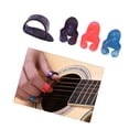thumbnail image 3 of Kit d'Accessoires de Guitare Protecteurs Comprend 20 Pcs Protecteurs de Doigts de Guitare en Silicone + 10 Pcs Pics de Guitare + 4 Pcs Pics Pouce & Doigt + Support de Pic + 2 Pcs Clips de Page de Musique avec, 3 of 6