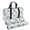 Blue Beige Daisy Flower, variant on 3 PCS Empty Mahjong Tote Bag Set for Tile, Racks & Pushers, Zippered Mahjong Set Organizer with Padded Handle, Empty Bags Only, Cute Puppy Dog Purple