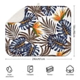 thumbnail image 2 of Colorful Hawaiian Dish Drying Mat – Tropical Leaf and Jungle Plant Print, Vibrant Palm Inspired Style, 2 of 5