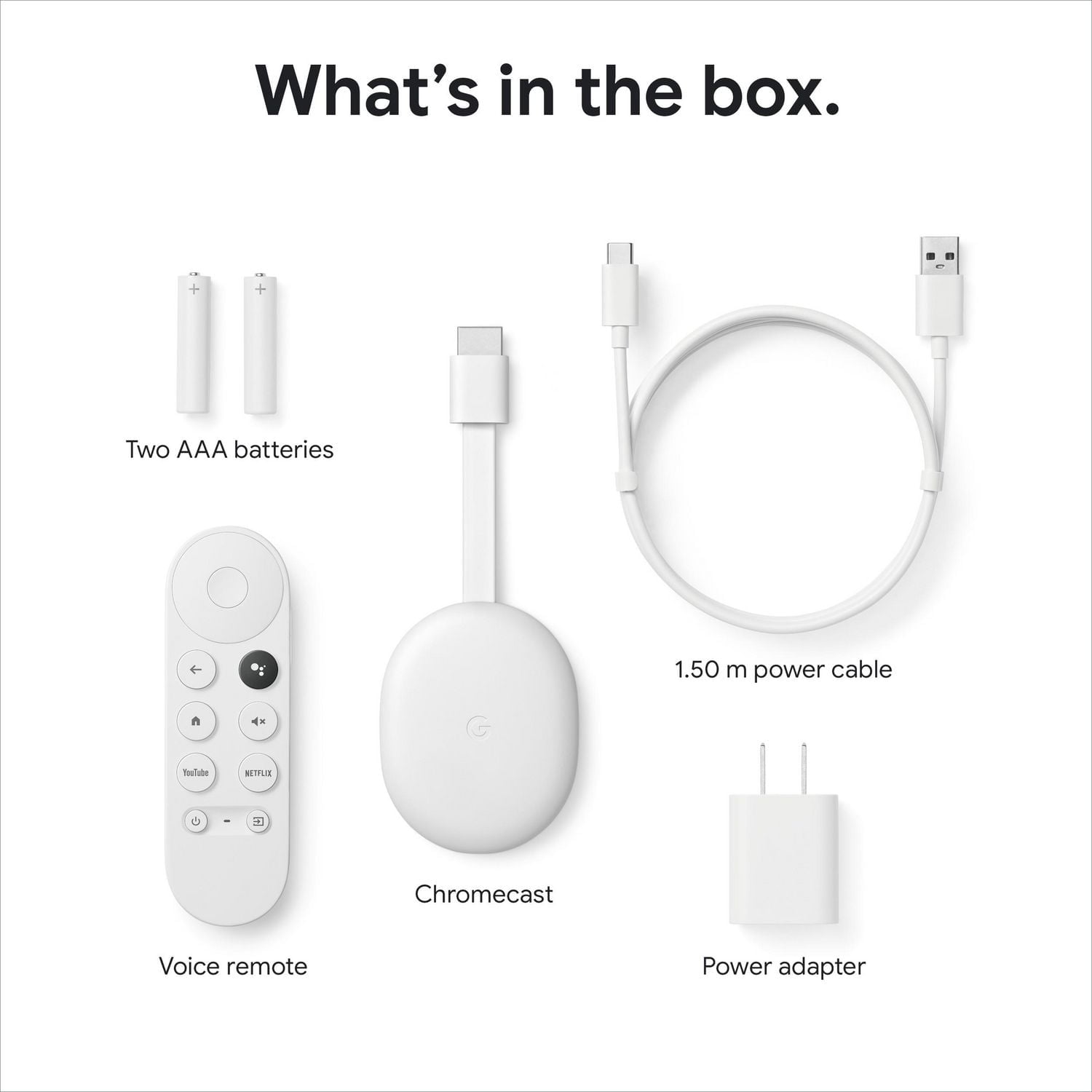 【美品】Chromecast with Google TV 4K Chromecast with Google TV 4K ホワイト