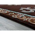 thumbnail image 4 of United Weavers Drachma Peleus Transitional Border Area Rug, Brown, 5'3" x 7'6", 4 of 5