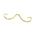 thumbnail image 1 of Anillo para la nariz con bigote y tabique,Anillo para el tabique con bigote,Joyería para la nariz única y moderna, joyería para Piercing para fiesta, Oro, 1 of 9