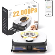 Robot Vacuum with 22,000Pa Ultra-Strong Suction - Automatic Robot Vacuum for Pet Hair & Carpets, Tangle-Free Cleaning, Smart Mapping with LiDAR Navigation, App Controlled