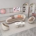 thumbnail image 3 of Fabric Living Room Sofas Modern Sectional Luxury Living Room Sofas Bed Wooden Lazy Confort Recliner Nordic House Stuff Sala Sofa My Lux Decor Round, 3 of 17