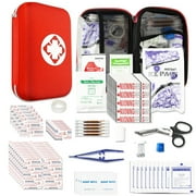 Red First Aid Kits 280 PCS Car Travel First Aid Supplies Emergency Survival Kit for Home AMORNING