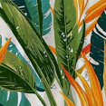 thumbnail image 5 of Orinice Shower Curtain for Bathroom Orange Pattern Tropical Flowers Palm Leaves Bird Paradise Tropic Nature Colorful Leaf Flora Exotic Bath Curtain Bathroom Decor for Bathtubs  60x72, 5 of 7