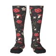 thumbnail image 1 of Balery Fly Agaric and Flowers Calcetines novedosos Calcetines deportivos Calcetines hasta la rodilla Calcetines de algodón Calcetines originales y geniales, 1 of 6