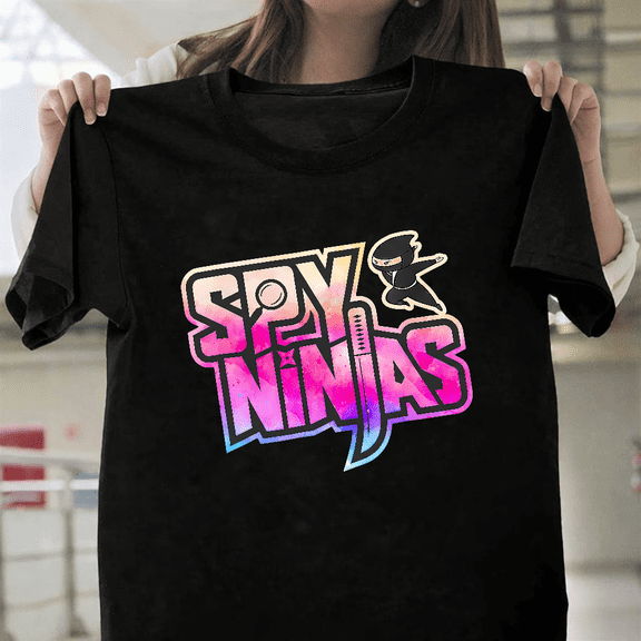 Vintage Spy Ninja Rainbow Funny Video Game Outfits Unisex T-Shirt, up to size 3XL.