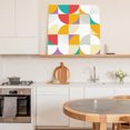 thumbnail image 6 of Colorful Geometric Wall Art Painting on Canvas, Middle Century Modern Abstract Art Canvas Art Home Prints Wall Art Framed Modern Artwork for Living Room Bedroom Wall Decor 8x8in, 6 of 9