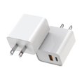 thumbnail image 1 of Cargador TrimDish de 20 W con doble puerto PD tipo C + QC3.0 USB A blanco, 1 of 7