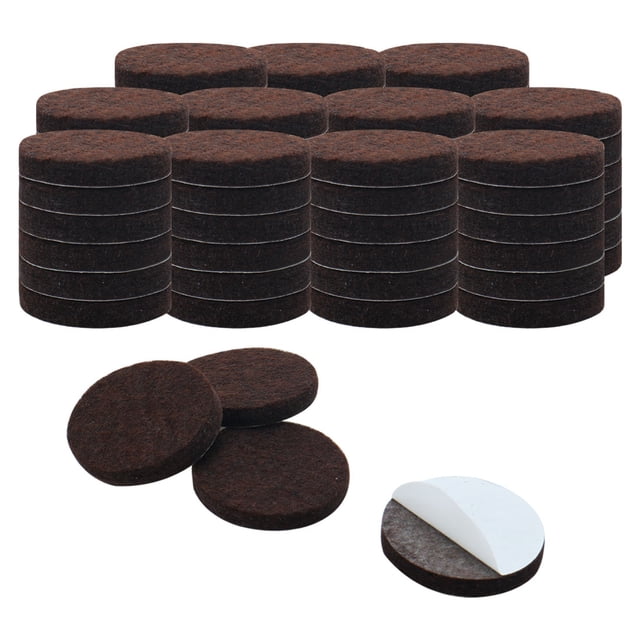 Unique Bargains Felt Furniture Pads Round 7/8' Self Adhesive Anti-scratch Floor Protector 70pcs