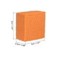 thumbnail image 2 of Uxcell 5x5x2.5cm Pickleball Paddle Eraser, Square Rubber Pickleball Racket Dust Remover,Orange 1 Pcs, 2 of 6