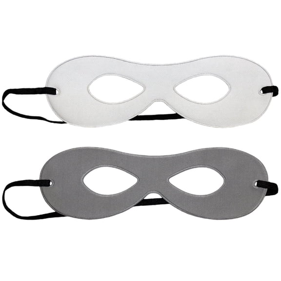 SeasonsTrading Adult White/Gray Reversible Superhero Mask