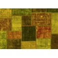 thumbnail image 1 of Ahgly Company Indoor Rectangle Abstract Yellow Modern Area Rugs, 4' x 6', 1 of 4