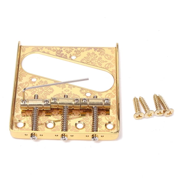 Soidarity Piezas modificadas del puente del sillín de la guitarra Componentes del instrumento musical Fijador de cuerdas Reemplazo de la cola rígida de Accesorios para instrumentos musicales Soidarity OD025923-00