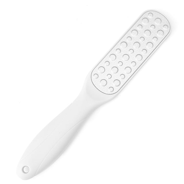 Lima para pies, removedor de vello de pies de doble cara, exfoliante para tratamiento de pies de acero inoxidable