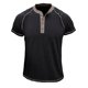 thumbnail image 4 of Men's Fashion Collar Color Block Shirt Casual Short Sleeved TopXL, 4 of 4