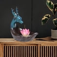 thumbnail image 1 of Backflow Incienso quemador cascada lotus figurine de ciervo cerámico censador de cerámica tiburador de incienso para parte para el partido Rosa, 1 of 8