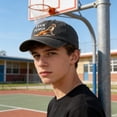 thumbnail image 4 of Team Punch Monkey Hat Funny Monkey Graphic Baseball Cap Casual Novelty Unisex, 4 of 5