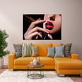 thumbnail image 2 of Oppidan Home "Red Lip Cigar" Acrylic Wall Art (32"H x 48"W), 2 of 2