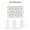 thumbnail image 5 of Honeii Lilies Flowers print throw blanket, crafted from cozy cotton flannel, offers versatile home decor as a bedding suitable for all seasons.-80"x60", 5 of 6