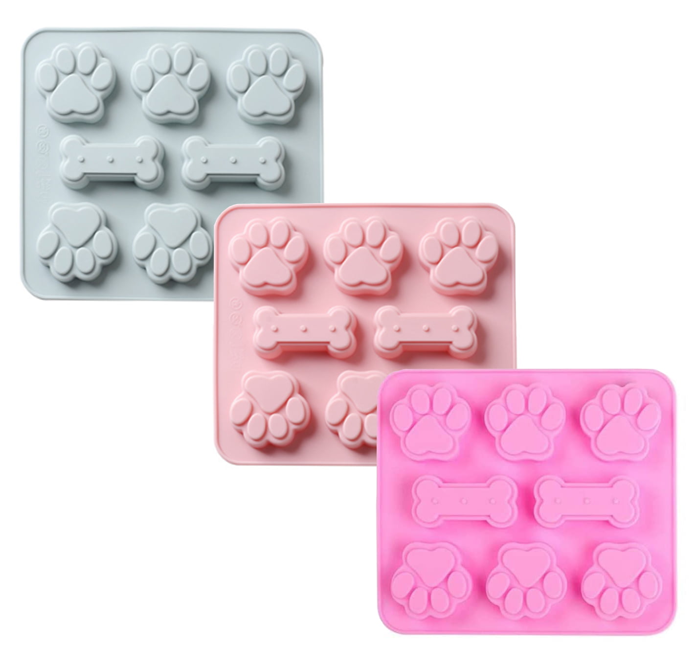 Mini Silicone Mold Dog Food Chocolate Candy Ice Gelatin Butter Mould Tray USA