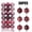Watermelon Red, variant on Dezsed Christmas Decorations Hanging Ornaments 36PCS Christmas Xmas Tree Ball Bauble Hanging Home Party Ornament Decor 4CM Home Decor Light Blue