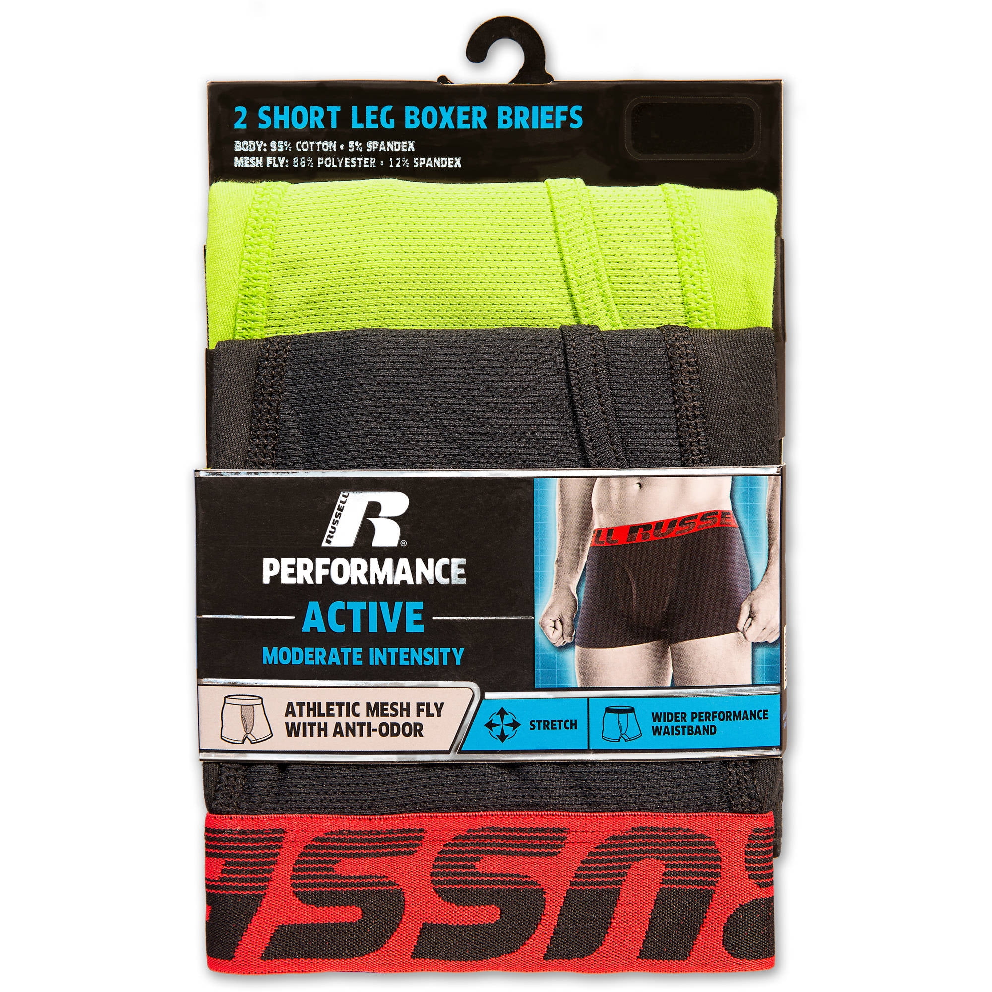 russell short leg boxer briefs